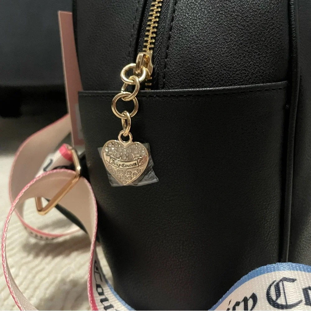 Juicy Couture Rhinestone Black Mini Backpack Bag